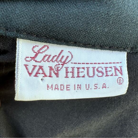 Vtg 80's Lady Van Heusen Black Long Blazer U.S.A Women's Size 11/12 - Picture 10 of 10